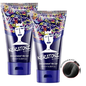 Keratonz Semi Permanent Color by Colornow 180ml x 2 Mysterious Black Keratonz - On Line Hair Depot