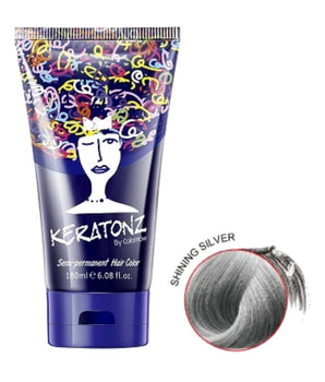 Keratonz Semi Permanent Color by Colornow 180ml x 2 Shining Silver Keratonz - On Line Hair Depot