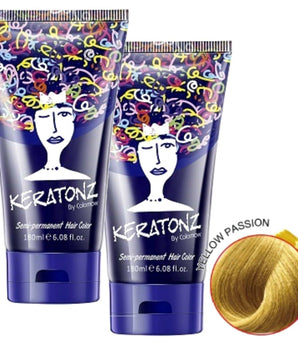 Keratonz Semi Permanent Color by Colornow 180ml x 2 Yellow Passion Keratonz - On Line Hair Depot