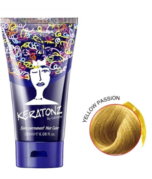 Keratonz Semi Permanent Color by Colornow 180ml Yellow Passion Keratonz - On Line Hair Depot