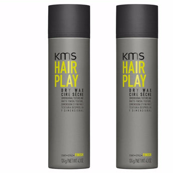 KMS Hair Play Dry Wax 150ml x 2 - On Line Hair Depot