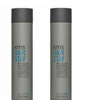 KMS Hair Stay Working Hairspray 300ml X 2 KMS Finish - On Line Hair Depot