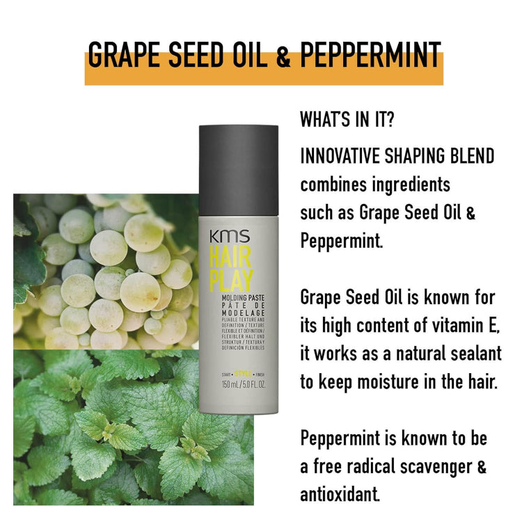 KMS Hair Play Molding Paste 150 ml Moulding x 3 - On Line Hair Depot