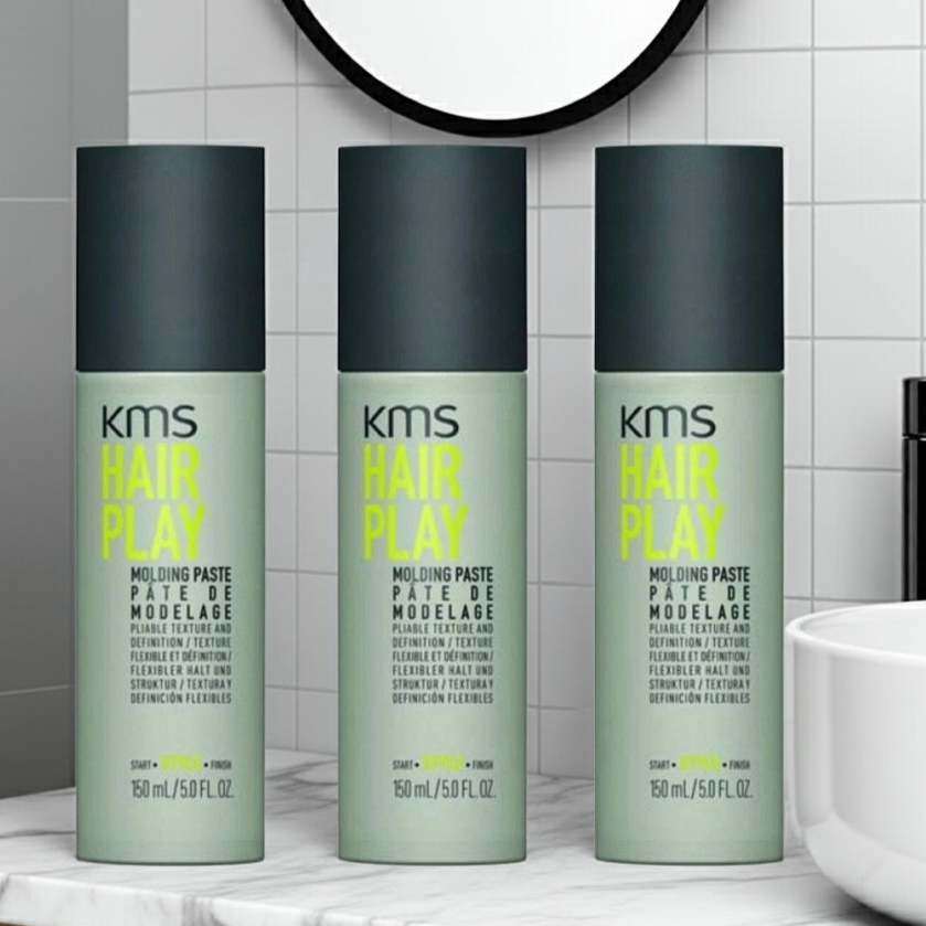 KMS Hair Play Molding Paste 150 ml Moulding x 3 - On Line Hair Depot