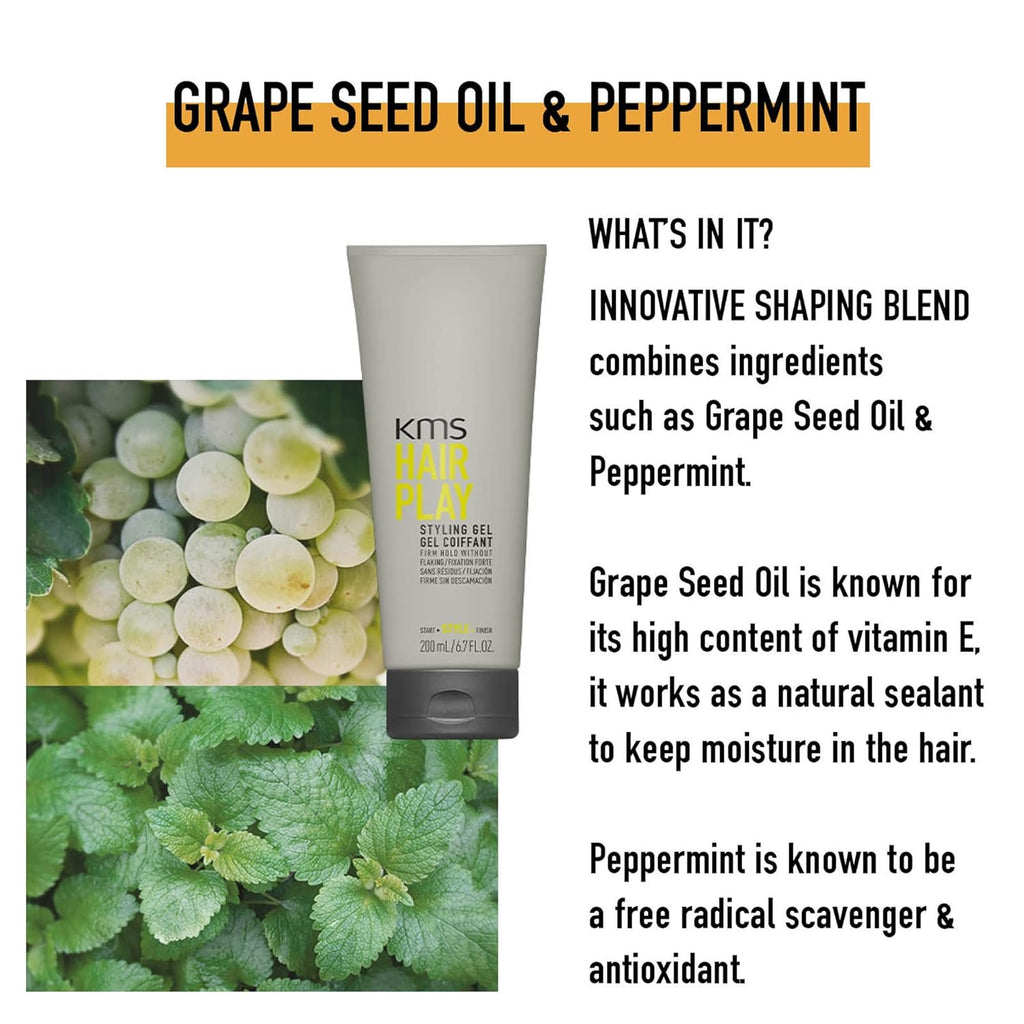 KMS Hair Play Styling Gel 200ml x 1 - On Line Hair Depot