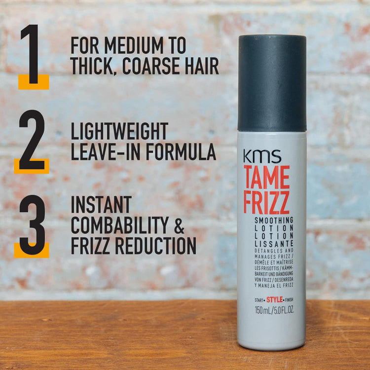 KMS Tame Frizz Smoothing lotion 1 x 150ml - On Line Hair Depot