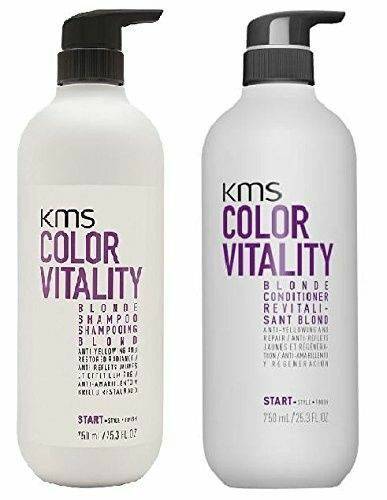 KMS Color Vitality Blonde Shampoo and Conditioner 750ml Duo Pack - On Line Hair Depot