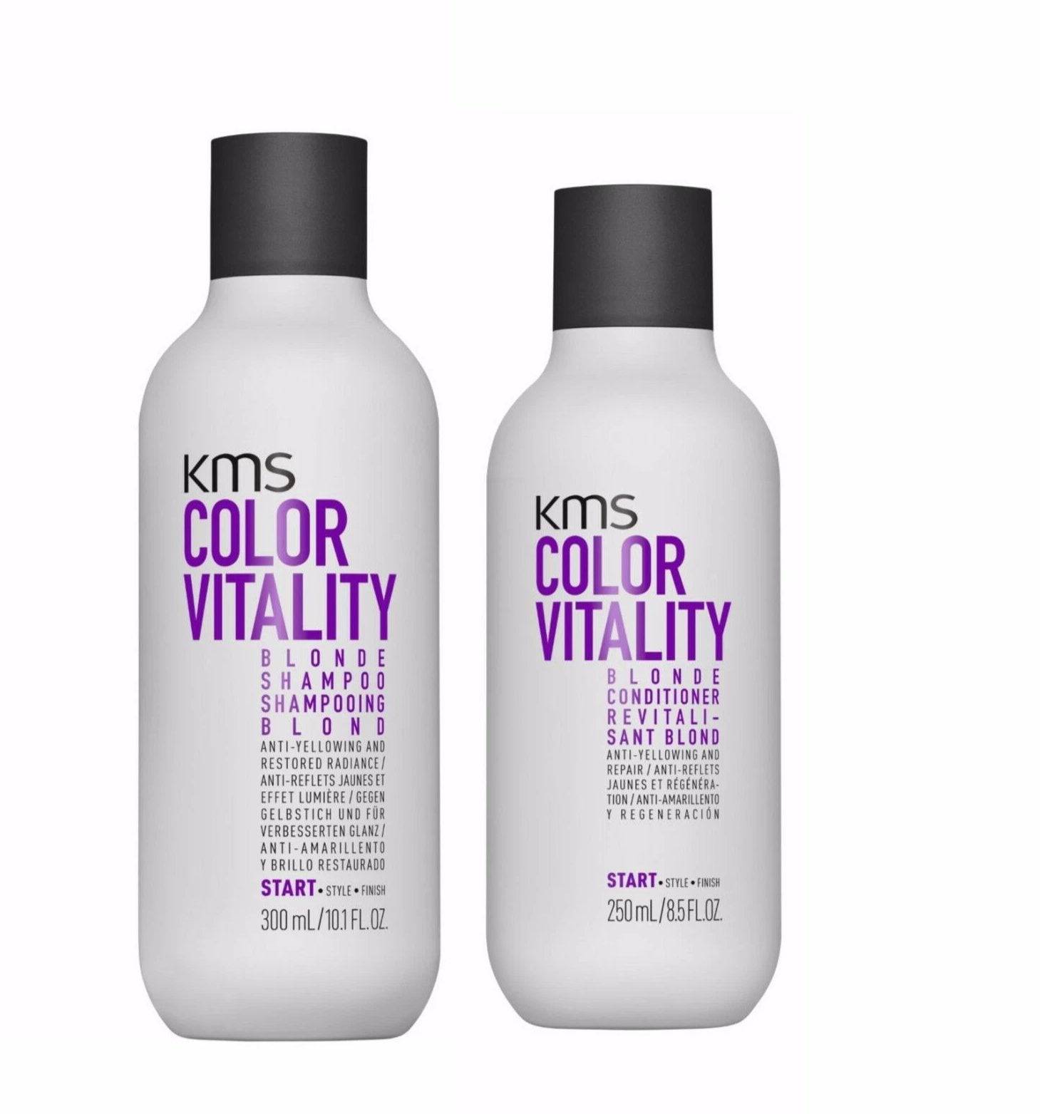KMS Color Vitality Blonde Shampoo and Conditioner Duo Pack - On Line Hair Depot
