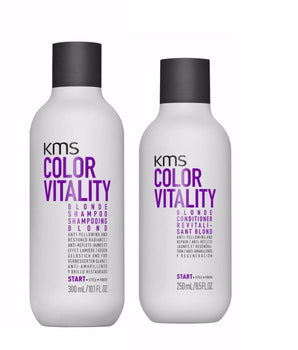 KMS Color Vitality Blonde Shampoo and Conditioner Duo Pack KMS Start - On Line Hair Depot