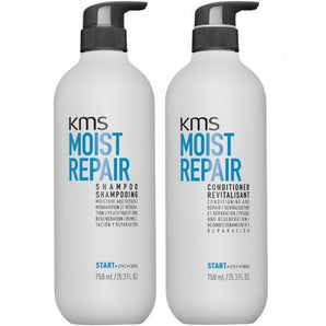 KMS Moist Repair Shampoo and Conditioner 750ml Duo Pack KMS Start - On Line Hair Depot