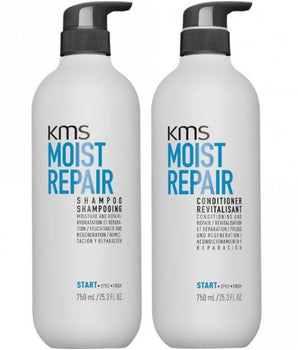 KMS Moist Repair Shampoo and Conditioner 750ml Duo Pack KMS Start - On Line Hair Depot
