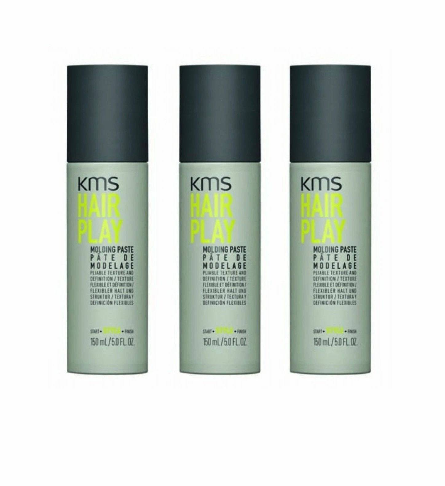 KMS Hair Play Molding Paste 150 ml Moulding x 3 - On Line Hair Depot