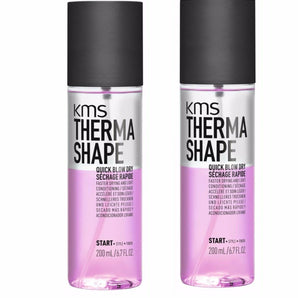 KMS ThermaShape Quick Blow Dry 200ml x 2 KMS Style - On Line Hair Depot