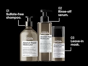 Loreal Absolut Repair Molecular Shampoo - On Line Hair Depot