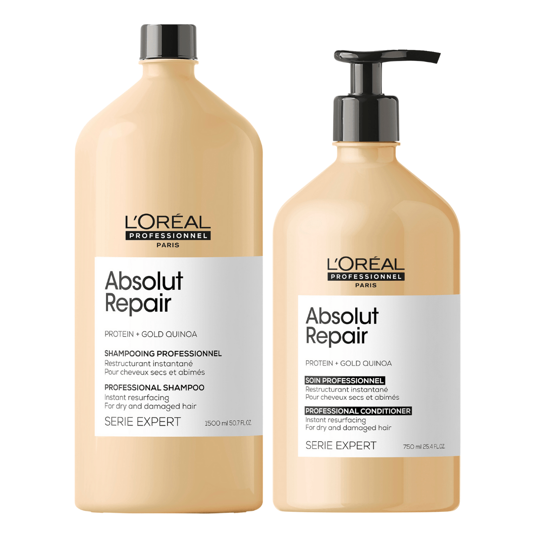 L'Oréal Professionnel Serie Expert Absolut Repair Shampoo 300ml Conditioner 200ml Repair Oil 90ml Trio Pack