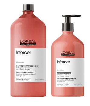 Loreal Professionnel Inforcer B6 + Biotin Strengthening Shampoo 1500ml and Conditioner 750ml L'Oréal Professionnel - On Line Hair Depot