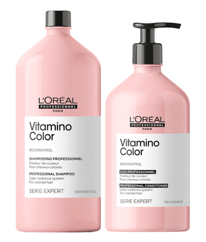 Loreal Professionnel Vitamino Color Shampoo 1 x 1500ml and 1 x 750ml Conditioner L'Oréal Professionnel - On Line Hair Depot