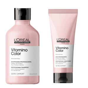 Loreal Professionnel Vitamino Color Shampoo 300 ml and Conditioner 200ml Color Duo Pack L'Oréal Professionnel - On Line Hair Depot