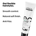  L'Oréal Professionnel Tecni.Art Liss Control Cream (150ml) is a salon-grade styling cream engineered to tame frizz, smooth rebellious hair, and deliver a healthy, luminous finish. Whether you're blow-drying for a sleek look or air-drying for defined, controlled curls, this cream adapts to your styling routine.
 