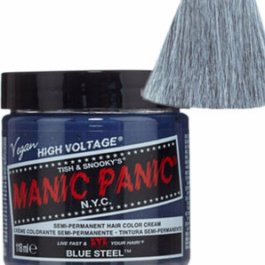 MANIC PANIC -- Blue Steel -- HAIR DYE  118 ML Manic Panic - On Line Hair Depot