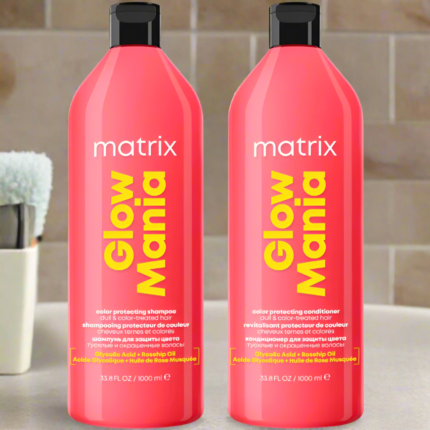 Matrix Glow Mania Color Protecting Shampoo & Conditioner - On Line Hair Depot
