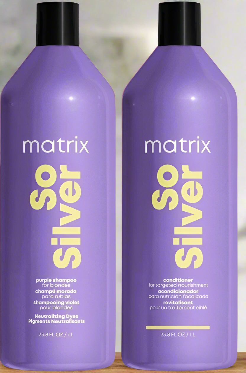 Matrix So Silver Shampoo and So Silver Conditioner Duo - On Line Hair Depot
