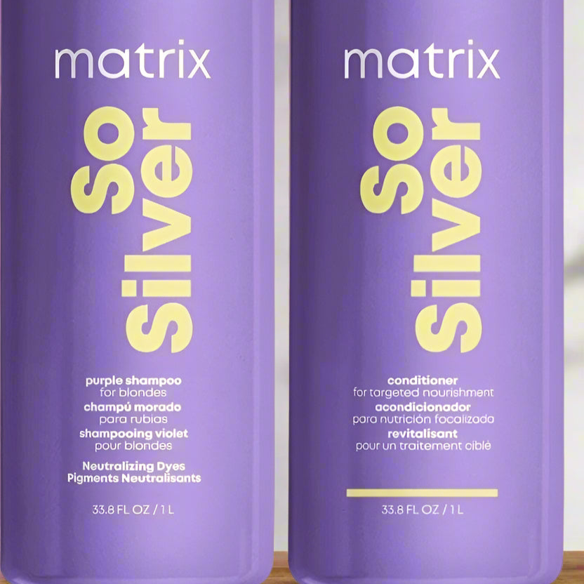Matrix So Silver Shampoo and So Silver Conditioner Duo - On Line Hair Depot