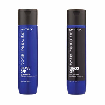 Matrix Total Results Brass Off duo shampoo & Conditioner Neutralize Brassy tones Matrix Total Results - On Line Hair Depot