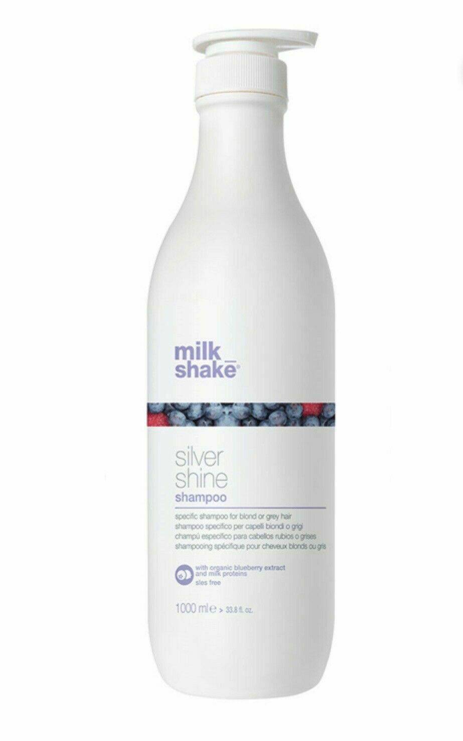 Milk Shake Silver Shine  Shampoo 1lt for  Blonde or grey hair Milk_Shake Hair Care - On Line Hair Depot