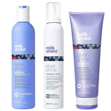 Milk Shake Silver Shine  Whipped Cream Shampoo Conditioner trio Blonde or grey Milk_Shake Hair Care - On Line Hair Depot