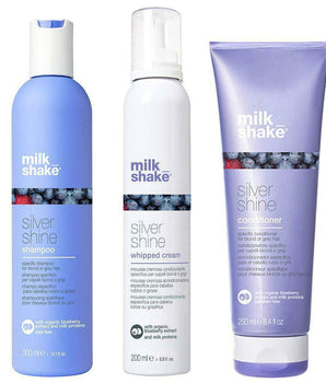 Milk Shake Silver Shine  Whipped Cream Shampoo Conditioner trio Blonde or grey Milk_Shake Hair Care - On Line Hair Depot