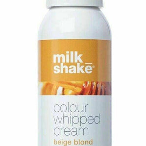 Milk Shake Colour Whipped Cream Beige Blond 100ml no rinse Coloured Foam Milk_Shake Styling - On Line Hair Depot