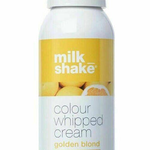 Milk Shake Colour Whipped Cream Golden Blond 100ml no rinse Coloured Foam Milk_Shake Styling - On Line Hair Depot