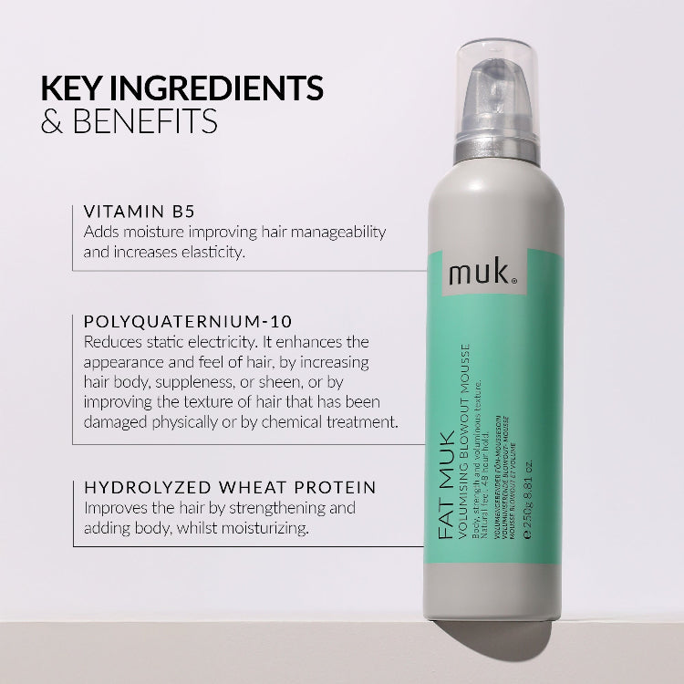 Fat muk Volumising blowout Mousse - On Line Hair Depot