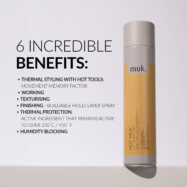 Hot muk 6 in 1 Working Spray - On Line Hair Depot