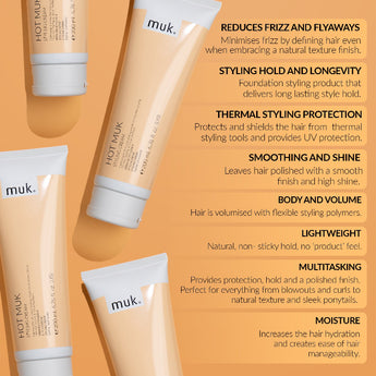 Hot muk Styling Cream 200ml - On Line Hair Depot