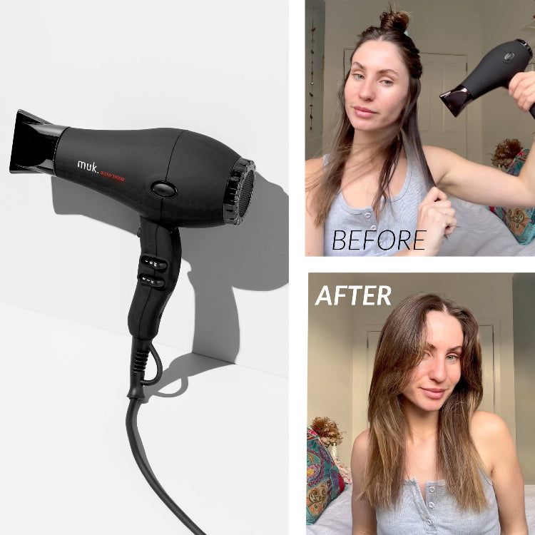 muk Blow 3900IR Dryer Matte Black Hair Dryer - On Line Hair Depot