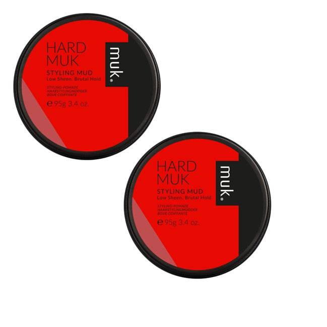 Hard Muk Styling Mud 95g Duo Pack  Low Sheen Brutal Hold - On Line Hair Depot