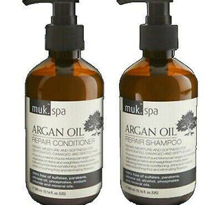 Muk Spa Argan Oil Repair Shampoo & Conditioner 300ml Duo Sulfate and Paraben Free - On Line Hair Depot