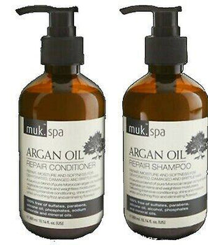 Muk Spa Argan Oil Repair Shampoo & Conditioner 300ml Duo Sulfate and Paraben Free Muk Haircare - On Line Hair Depot