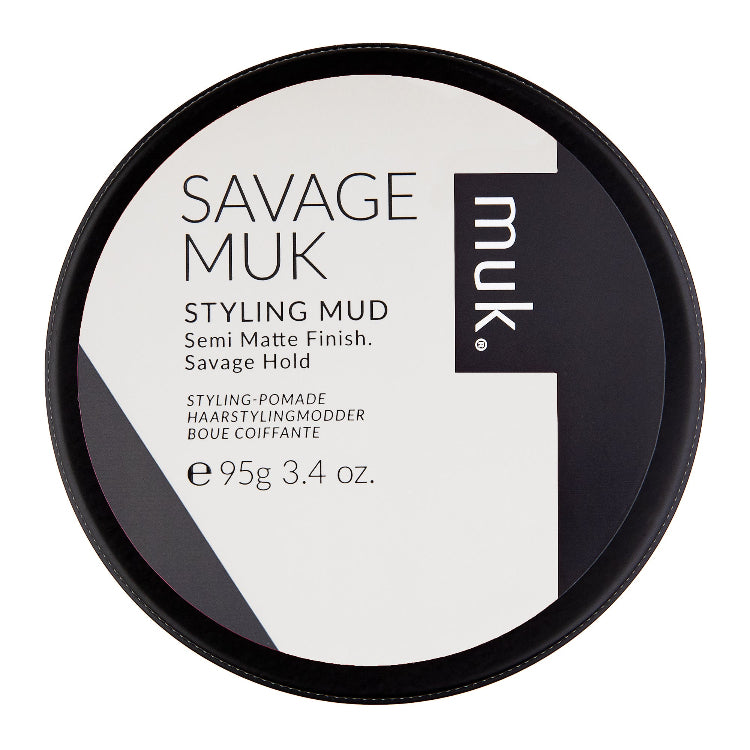 Savage muk Styling Mud 95g Semi Matte Finish Strong Hold - On Line Hair Depot