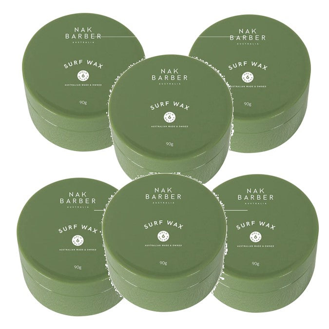 Nak Barber Surf Wax Matt Wax Medium hold 90g Six Pack - On Line Hair Depot