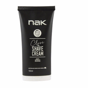 Nak Close Shave Cream Soft Smooth Shaving 150ml Nak - On Line Hair Depot