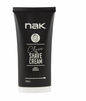 Nak Close Shave Cream Soft Smooth Shaving 150ml Nak - On Line Hair Depot