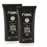 Nak Close Shave Cream Soft Smooth Shaving 150ml x 2 Nak - On Line Hair Depot