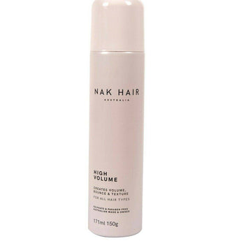 NAK High Volume Texture Spray 150g Vegan - Sulphate/Paraben Free - On Line Hair Depot