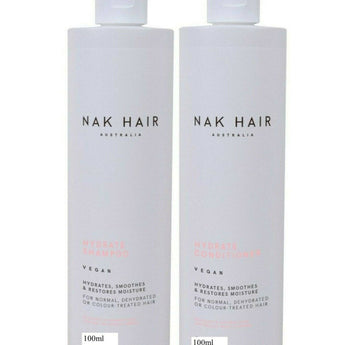Nak Hydrate Shampoo and Conditioner 100ml Duo Travel Size Nak - On Line Hair Depot