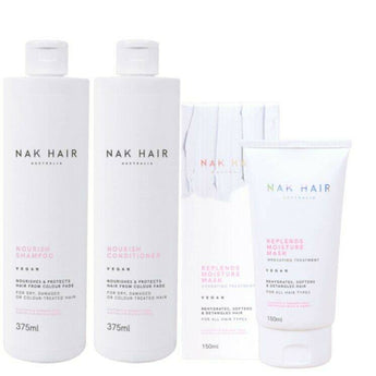 Nak Nourish Shampoo Conditoner Repl Ends Moisture Mask Trio Nak - On Line Hair Depot