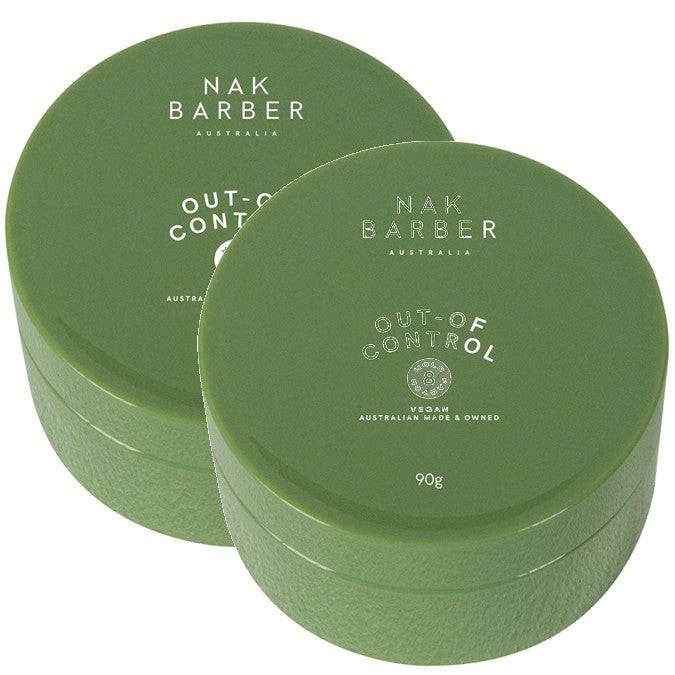 Nak Barber Out Of Control is a Matt Clay with Firm hold 90g x 2 - On Line Hair Depot