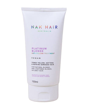 Nak Platinum Blonde Anti-Yellow Treatment Tones, Softens & Repairs 150 ml Nak - On Line Hair Depot